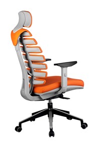 Компьютерное кресло Riva Chair SHARK (Оранжевый/серый) в Новосибирске - предосмотр 3