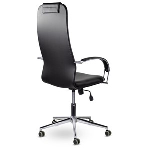 Кресло офисное Brabix Premium Pilot EX-610 CH (хром, кожзам, черное) 532418 в Новосибирске - предосмотр 3