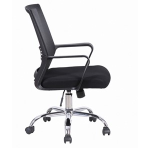 Кресло офисное Brabix Daily MG-317 (с подлокотниками, хром, черное) 531833 в Новосибирске - предосмотр 1