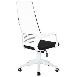 Офисное кресло Brabix Premium Prime EX-515 (пластик белый, ткань, черное) в Новосибирске - предосмотр 2