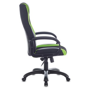 Компьютерное кресло Brabix Premium Rapid GM-102 (экокожа/ткань, черное/зеленое) в Новосибирске - предосмотр 1
