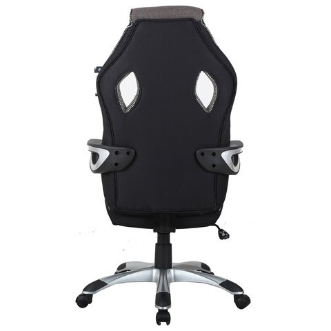 Компьютерное кресло Brabix Techno GM-002 (ткань, черное/серое, вставки белые) в Новосибирске - изображение 3