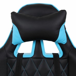 Офисное кресло Brabix GT Master GM-110 (две подушки, экокожа, черное/голубое) в Новосибирске - предосмотр 5