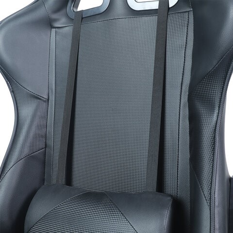 Кресло компьютерное Brabix GT Carbon GM-115 (две подушки, экокожа, черное) 531932 в Новосибирске - изображение 6