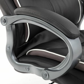 Офисное кресло Brabix Premium Strong HD-009 (экокожа черная, ткань серая) в Новосибирске - предосмотр 7