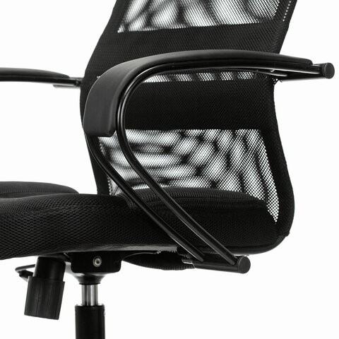 Компьютерное кресло Brabix Premium Stalker EX-608 PL (ткань-сетка/кожзам, черное) 532090 в Новосибирске - изображение 8