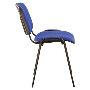 Офисный стул Brabix Iso CF-005 (черный каркас, ткань синяя с черным) 531974 в Новосибирске - предосмотр 1