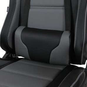 Кресло офисное Brabix GT Racer GM-100 (две подушки, экокожа, черное/серое) 531926 в Новосибирске - предосмотр 7