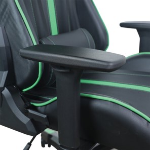 Офисное кресло Brabix GT Carbon GM-120 (две подушки, экокожа, черное/зеленое) в Новосибирске - предосмотр 9