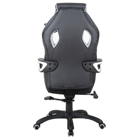 Кресло офисное Brabix Techno Pro GM-003 (экокожа, черное/серое, вставки серые) в Новосибирске - изображение 5