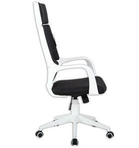 Офисное кресло Brabix Premium Prime EX-515 (пластик белый, ткань, черное) в Новосибирске - предосмотр 1