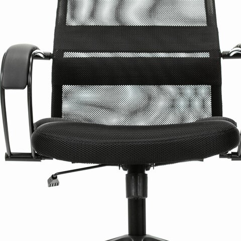 Компьютерное кресло Brabix Premium Stalker EX-608 PL (ткань-сетка/кожзам, черное) 532090 в Новосибирске - изображение 10