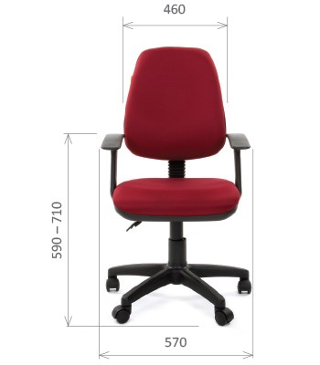 Кресло CHAIRMAN 661 Ткань стандарт 15-11 красная в Новосибирске - изображение 1