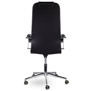 Кресло офисное Brabix Premium Pilot EX-610 CH (хром, кожзам, черное) 532418 в Новосибирске - предосмотр 4