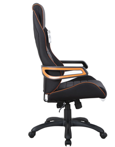 Кресло компьютерное Brabix Techno Pro GM-003 (ткань, черное/серое, вставки оранжевые) в Новосибирске - предосмотр 2
