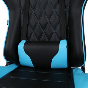 Офисное кресло Brabix GT Master GM-110 (две подушки, экокожа, черное/голубое) в Новосибирске - предосмотр 7