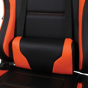 Кресло Brabix GT Racer GM-100 (две подушки, экокожа, черное/оранжевое) в Новосибирске - предосмотр 7