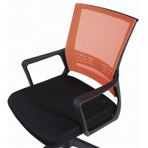 Кресло Brabix Balance MG-320 (с подлокотниками, комбинированное черное/оранжевое) в Новосибирске - изображение 5