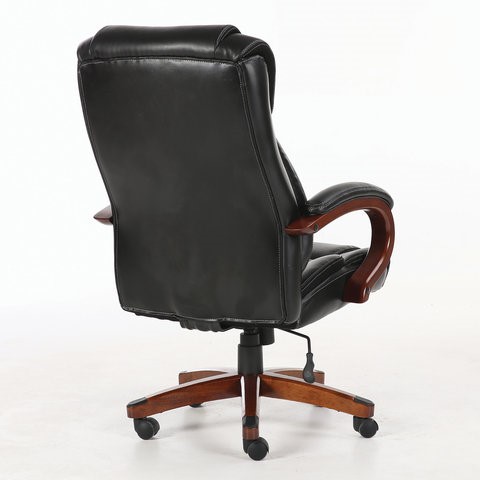 Офисное кресло Brabix Premium Magnum EX-701 (дерево, рециклированная кожа, черное) 531827 в Новосибирске - изображение 2