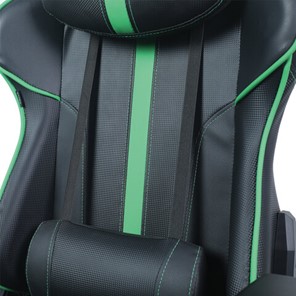 Офисное кресло Brabix GT Carbon GM-120 (две подушки, экокожа, черное/зеленое) в Новосибирске - предосмотр 6