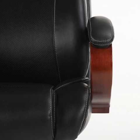 Офисное кресло Brabix Premium Magnum EX-701 (дерево, рециклированная кожа, черное) 531827 в Новосибирске - изображение 12