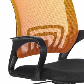 Компьютерное кресло Brabix Fly MG-396 (с подлокотниками, сетка, оранжевое/черное) в Новосибирске - предосмотр 4