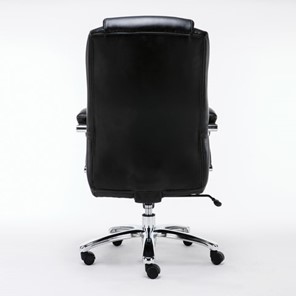 Офисное кресло Brabix Premium Status HD-003 (рециклированная кожа, хром, черное) в Новосибирске - предосмотр 3