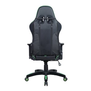Офисное кресло Brabix GT Carbon GM-120 (две подушки, экокожа, черное/зеленое) в Новосибирске - предосмотр 3