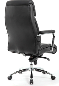 Офисное кресло из натуральной кожи BRABIX PREMIUM "Phaeton EX-502", хром, черное, 530882 в Новосибирске - предосмотр 2