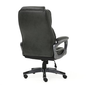Офисное кресло Brabix Premium Favorite EX-577 (пружинный блок, рециклированная кожа, серое) 531935 в Новосибирске - предосмотр 3