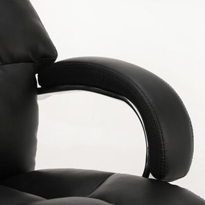 Компьютерное кресло Brabix Premium Bomer HD-007 (рециклированная кожа, хром, черное) в Новосибирске - предосмотр 4