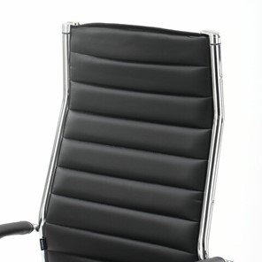 Офисное кресло Brabix Style EX-528 (экокожа, хром, черное) в Новосибирске - предосмотр 6