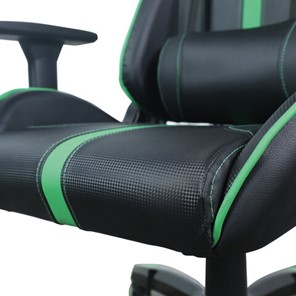 Офисное кресло Brabix GT Carbon GM-120 (две подушки, экокожа, черное/зеленое) в Новосибирске - предосмотр 8