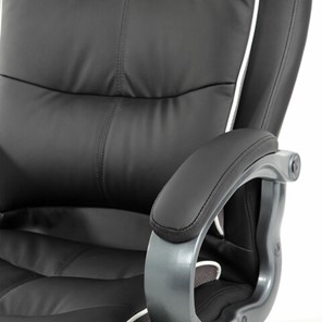 Офисное кресло Brabix Premium Strong HD-009 (экокожа черная, ткань серая) в Новосибирске - предосмотр 6
