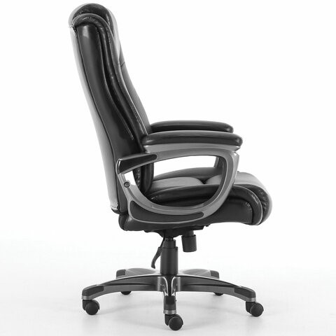 Компьютерное кресло Brabix Premium Solid HD-005 (рециклированная кожа, черное) 531941 в Новосибирске - изображение 1