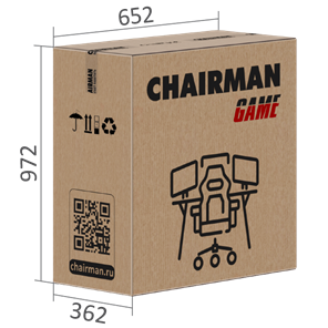 Игровое кресло CHAIRMAN GAME 35 с выдвижной подставкой для ног Ткань  черная / Ткань красная в Новосибирске - предосмотр 9