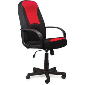 Кресло офисное BRABIX "City EX-512", ткань черная/красная, TW, 531408 в Новосибирске