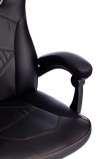 Кресло компьютерное ARENA кож/зам, черный/черный карбон, 36-6/карбон черный арт.13561 в Новосибирске - изображение 10