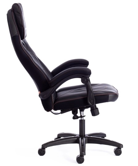 Кресло компьютерное ARENA кож/зам, черный/черный карбон, 36-6/карбон черный арт.13561 в Новосибирске - изображение 3