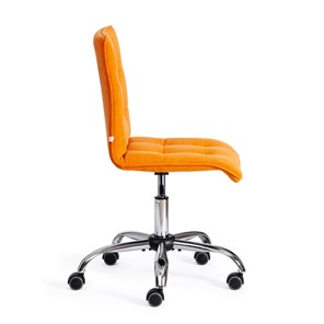 Кресло компьютерное ZERO флок, оранжевый, арт.13499 в Новосибирске - предосмотр 1