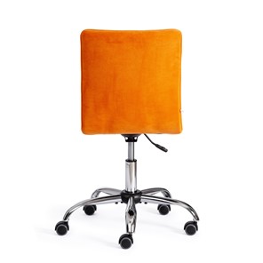 Кресло компьютерное ZERO флок, оранжевый, арт.13499 в Новосибирске - предосмотр 3