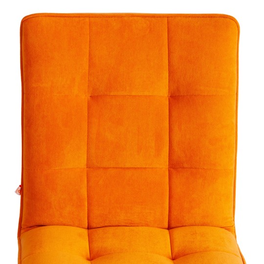 Кресло компьютерное ZERO флок, оранжевый, арт.13499 в Новосибирске - изображение 5