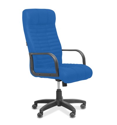 Кресло для руководителя Атлант, ткань TW / синяя в Новосибирске - изображение
