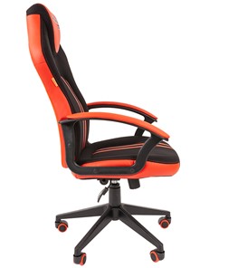 Кресло игровое CHAIRMAN GAME 26  Экокожа - Ткань стандарт. Черный/красный в Новосибирске - предосмотр 3