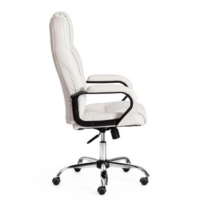 Офисное кресло BERGAMO Хром (22) кож/зам, белый, арт.19400 в Новосибирске - предосмотр 1