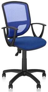 Кресло офисное BETTA GTP (PL62) ткань CAGLIARI C-6 /сетка синий в Новосибирске - предосмотр