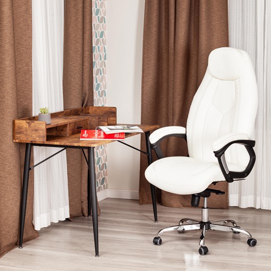 Офисное кресло BOSS Lux, кож/зам, белый, арт.21152 в Новосибирске - изображение 11