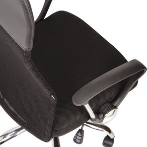 Кресло BRABIX "Flash MG-302", с подлокотниками, хром, черное, 530867 в Бердске - предосмотр 9