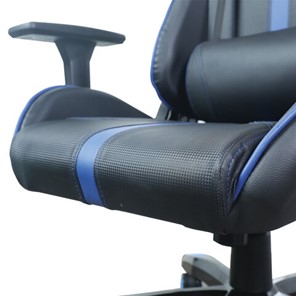 Офисное кресло BRABIX "GT Carbon GM-120", две подушки, экокожа, черное/синее, 531930 в Новосибирске - предосмотр 11