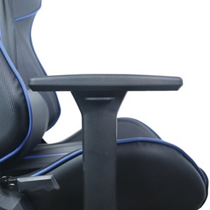 Офисное кресло BRABIX "GT Carbon GM-120", две подушки, экокожа, черное/синее, 531930 в Новосибирске - предосмотр 13
